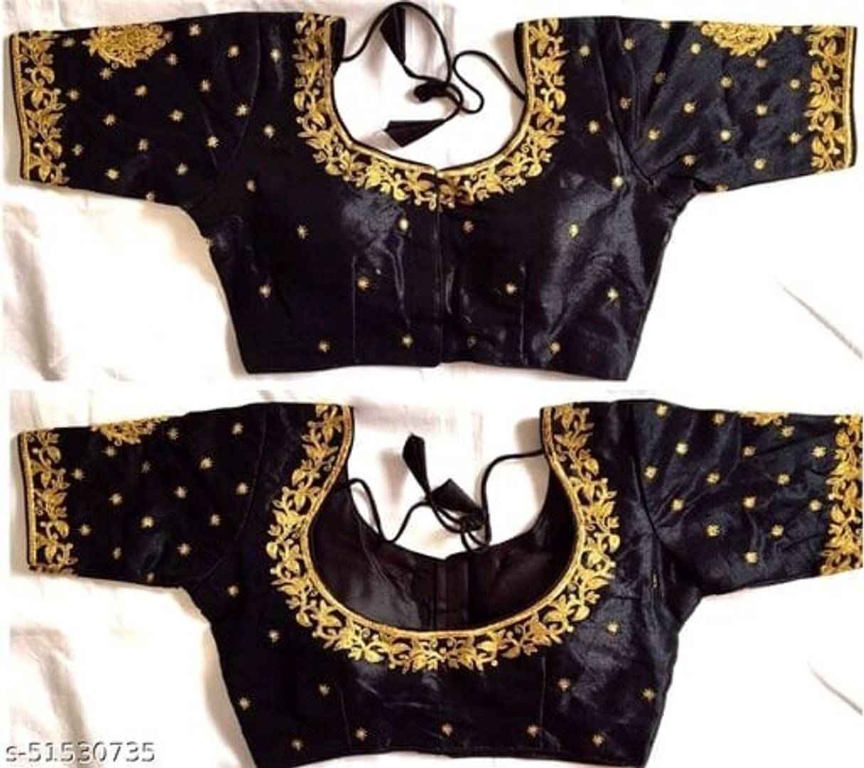 Phantom Silk Zari Embroidered Stitched Blouses